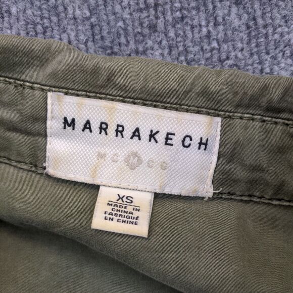 Marrakech Women's Full Zip Military Utility Jacket Green XS Long Sleeve Pockets - Picture 9 of 13